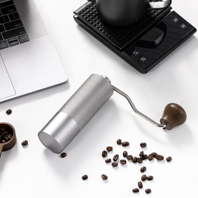 Dose única Revestimento de titânio Alumínio Manual Moedores de grãos de café Rebarba cônica industrial