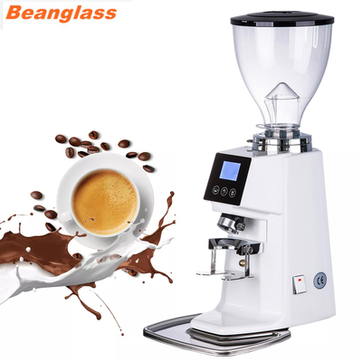 A rebarba lisa de alumínio do moedor de café 64mm dos espress da liga tochscreen o moedor
