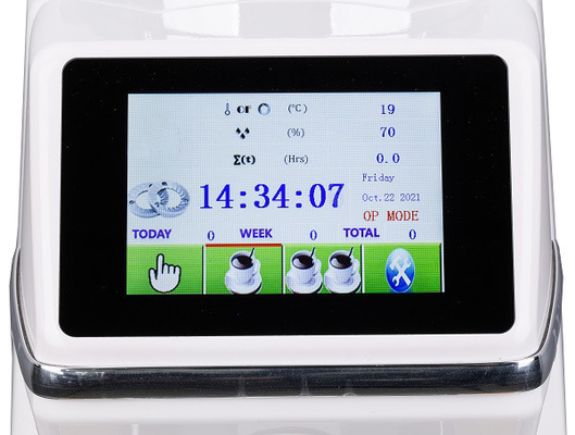 Exposição comercial italiana profissional de Burr Coffee Grinder Full Touch LCD