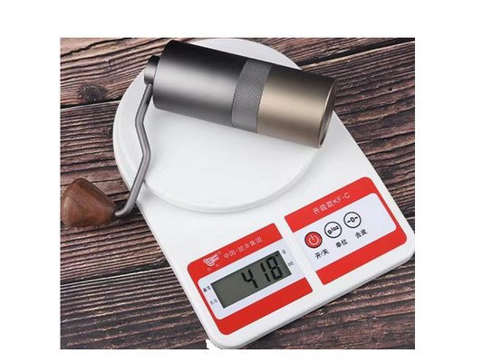 Metal de madeira portátil pequeno Burr Manual Coffee Bean Mill do punho lavável