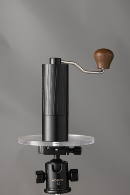 Corpo de liga de alumínio moedor de café manual personalizado rebarba de aço 25g