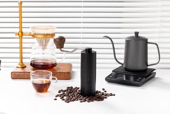 Mini moedor de café portátil manual manual aço inoxidável rebarba 450 g