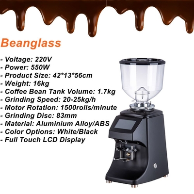 Café comercial inteligente Bean Grinder Espresso Coffee Grinder