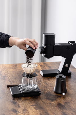 58mm Burr Electric Coffee Bean Grinder liso 50W BG58 derramam sobre o moinho de café