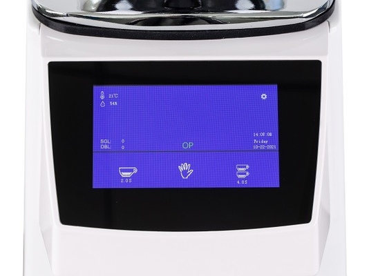 Máquina de molho de café comercial de tela sensível ao toque 550W Potência Voltagem personalizada Liga de alumínio/ABS 64mm Disco de moagem